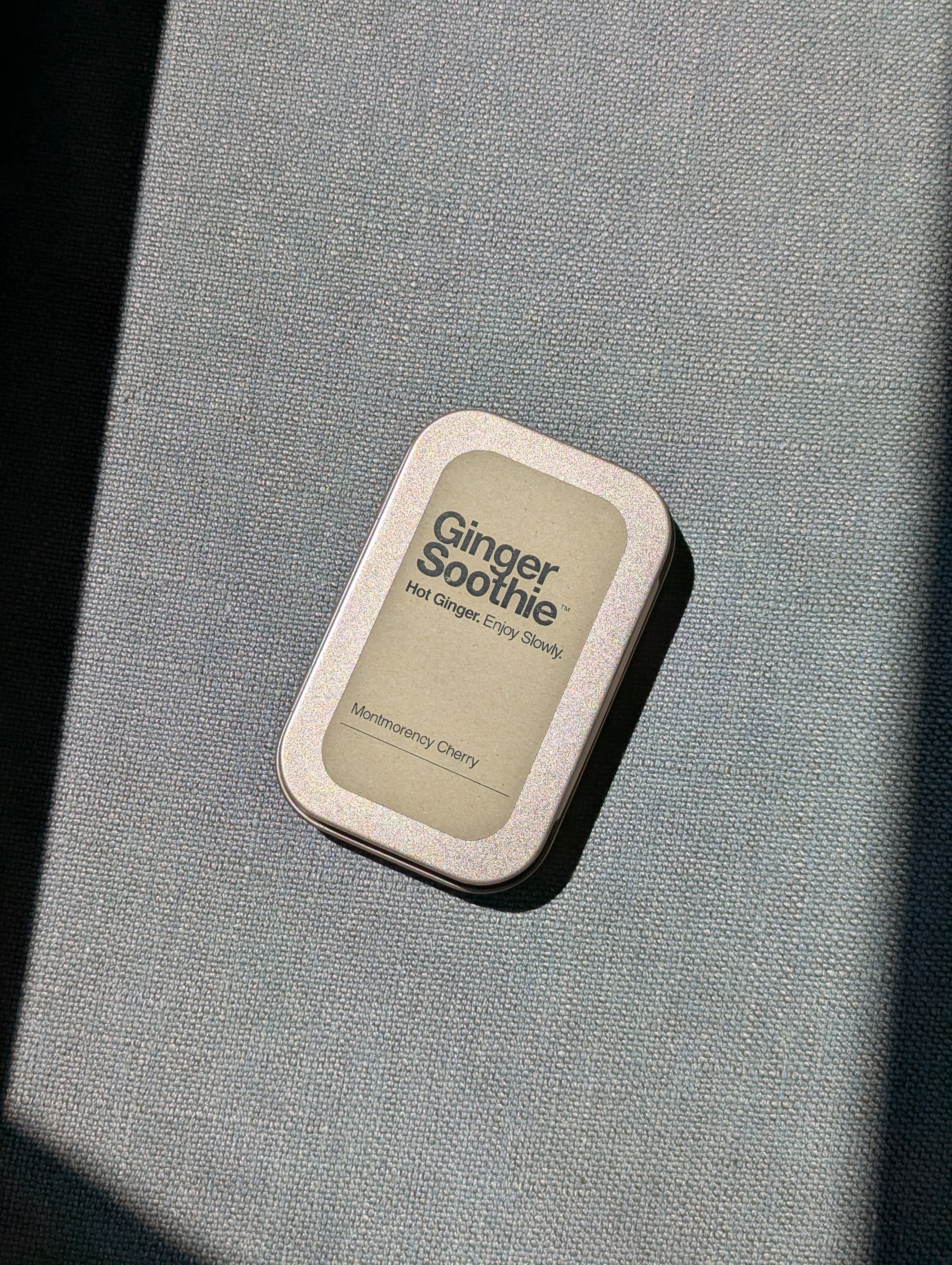 Ginger Soothie Carry Tin | 2 Wraps / 16 Cubes