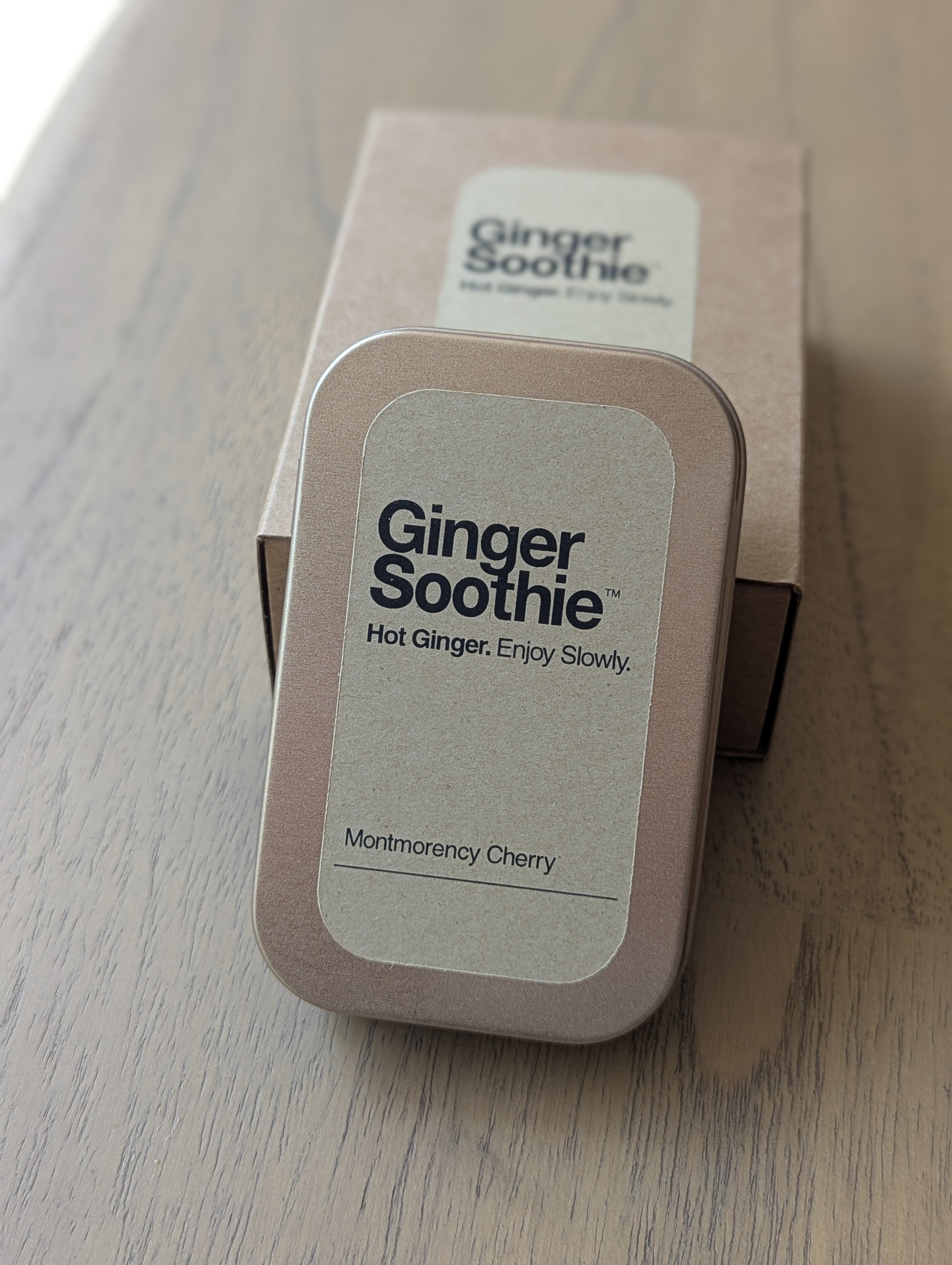 Ginger Soothie Monthly Ritual  |  Carry Tin + Refill Box  |  8 Wraps / 64 Cubes