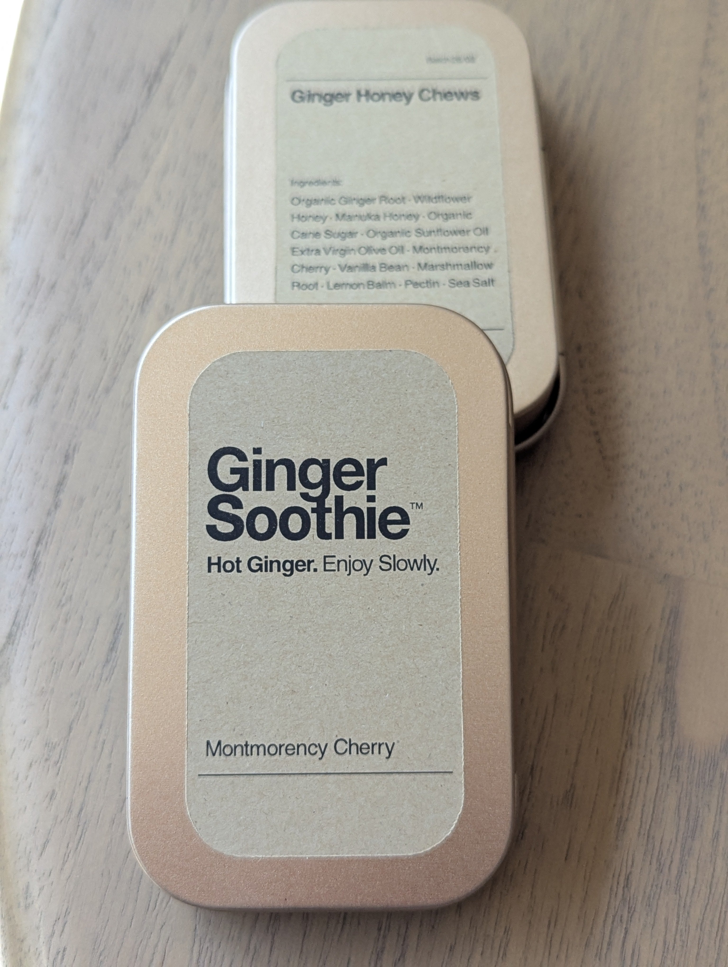 Ginger Soothie Carry Tin | 2 Wraps / 16 Cubes