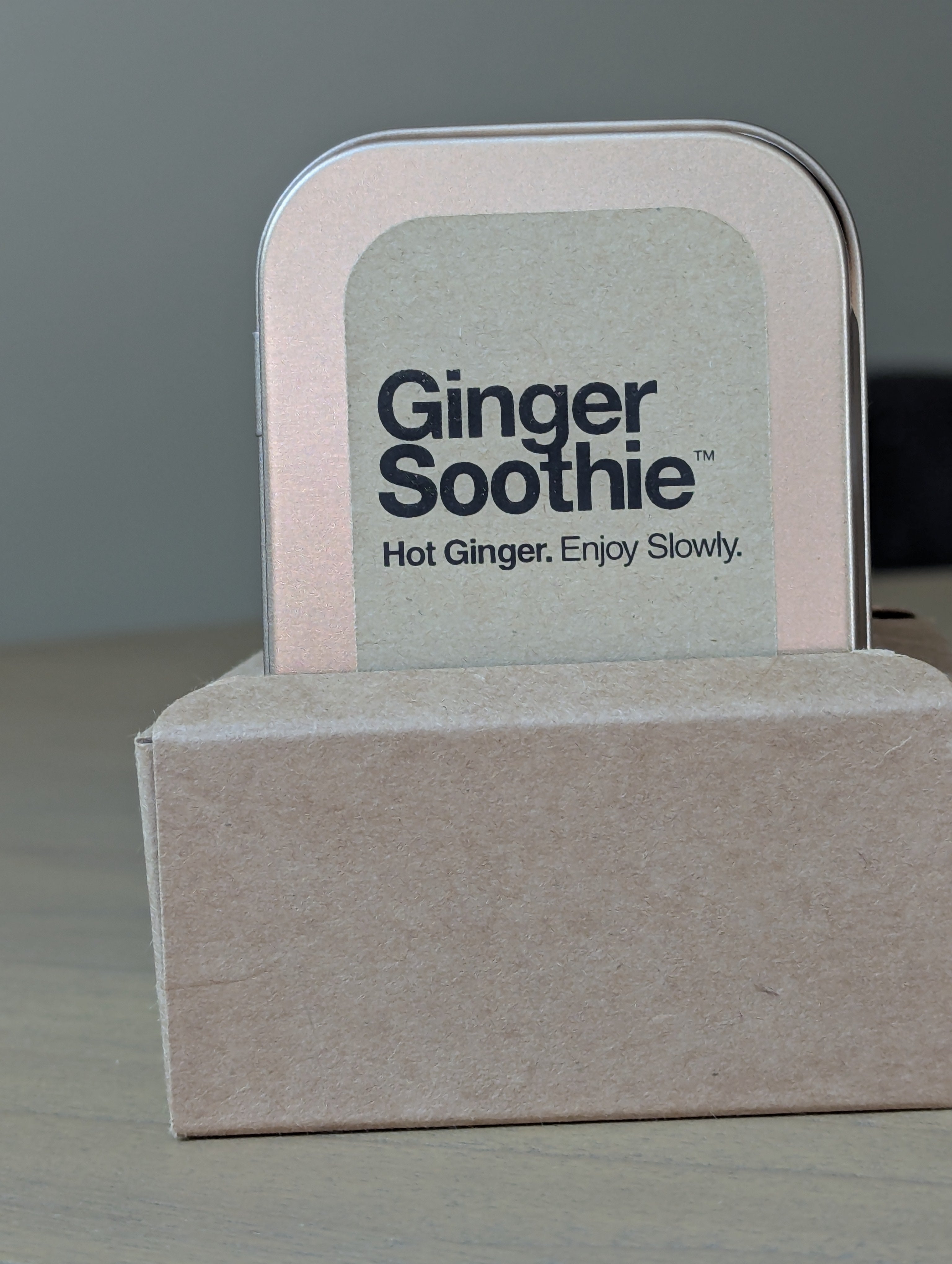 Ginger Soothie Carry Tin | 2 Wraps / 16 Cubes