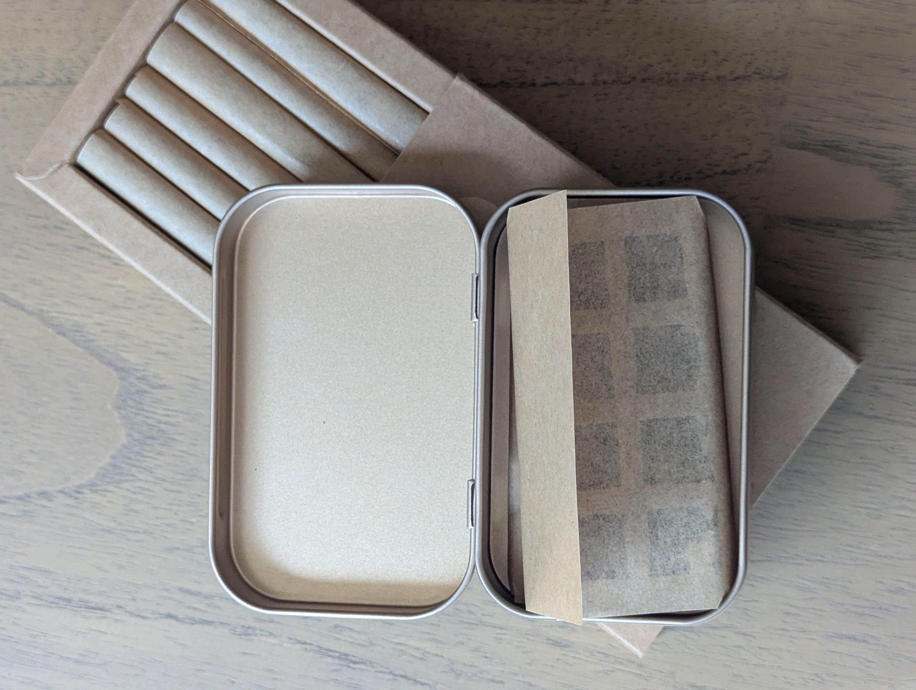 Monthly Ritual  |  Carry Tin + Refill Box  |  8 Wraps / 64 Cubes