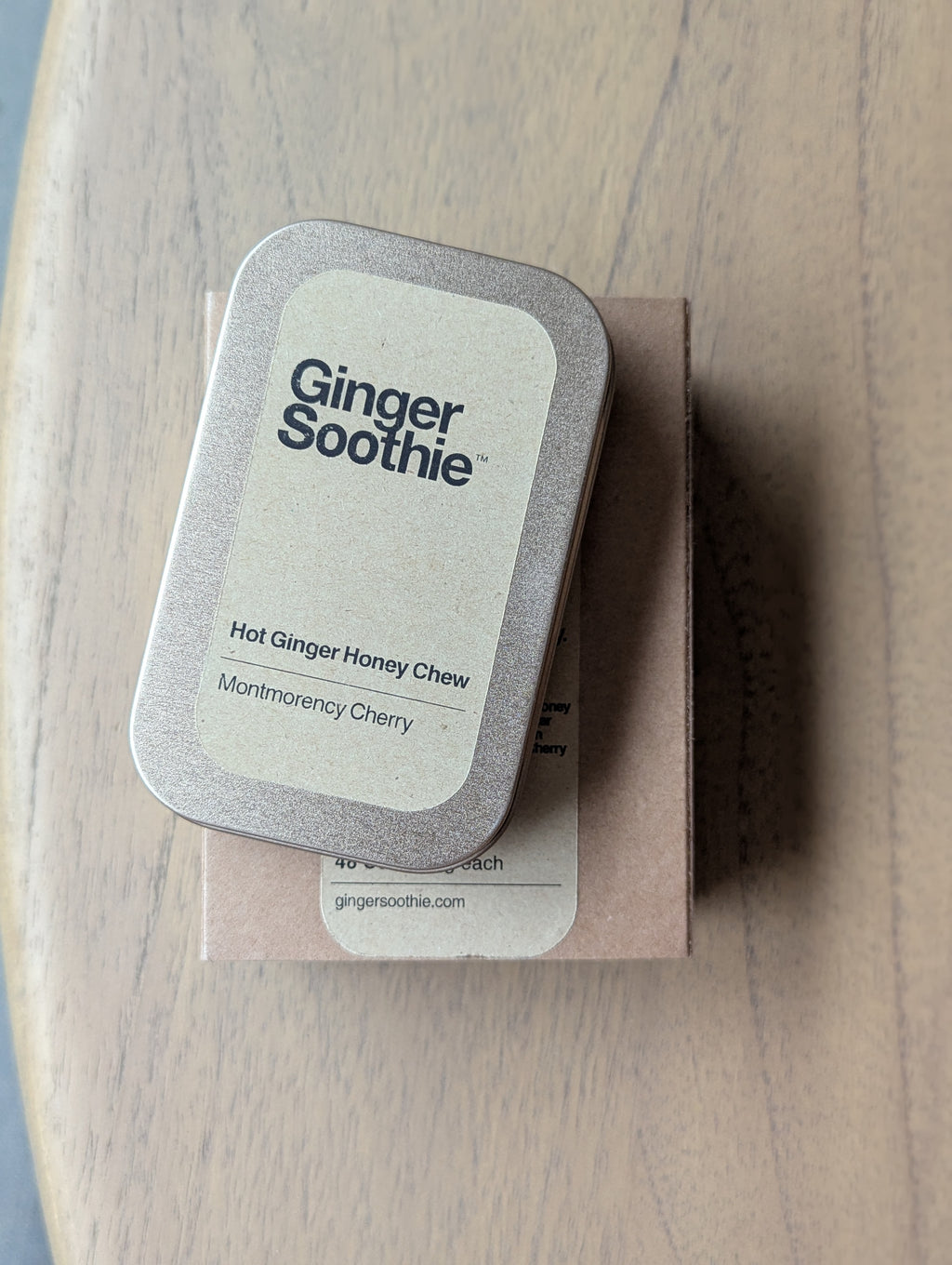 Ginger Soothie - Monthly Ritual / Carry Tin + Refill Box 8 Wraps / 64 Cubes