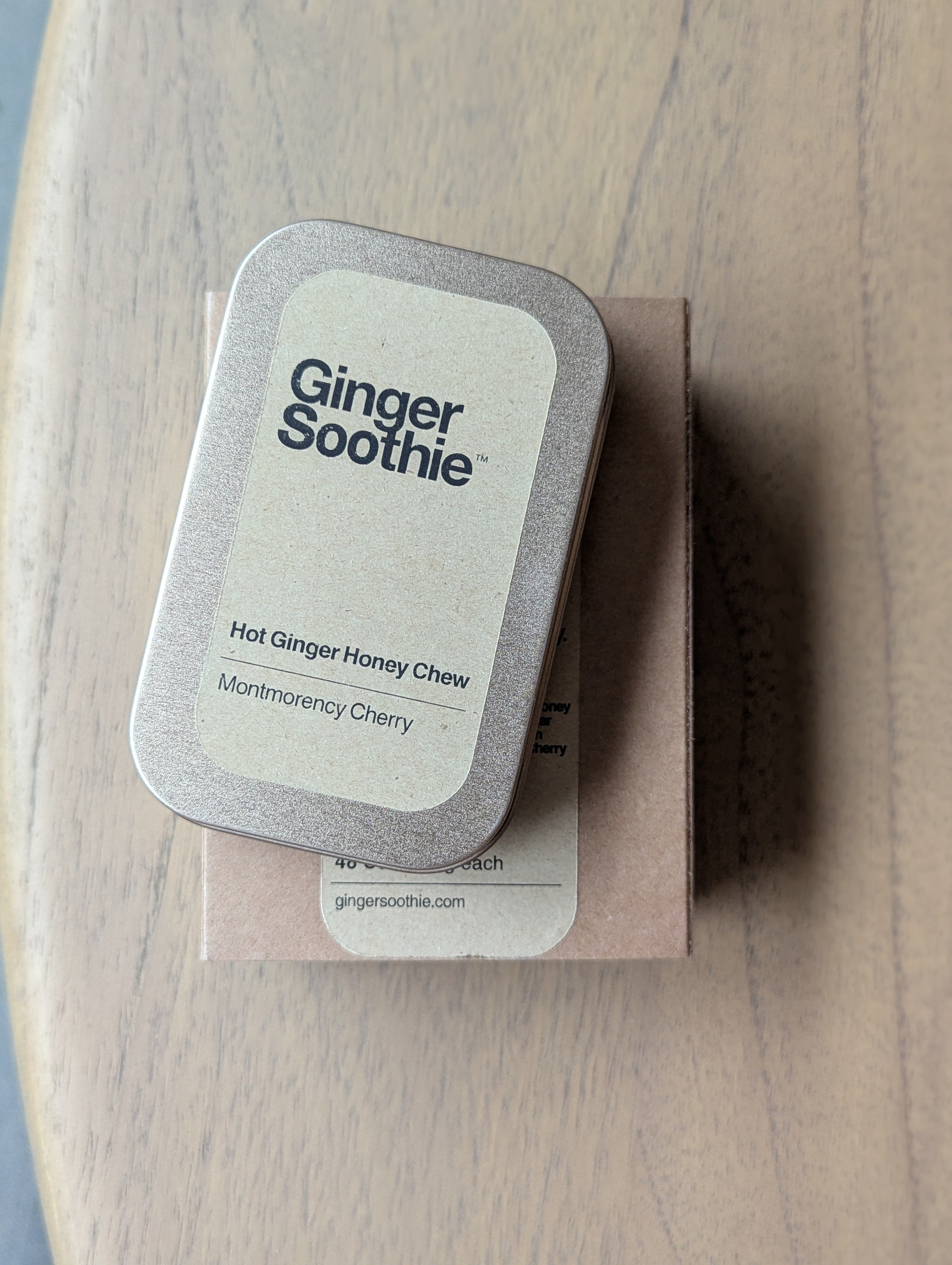 Ginger Soothie - Monthly Ritual / Carry Tin + Refill Box 8 Wraps / 64 Cubes